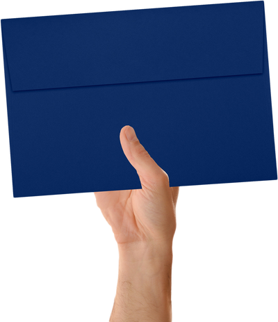 Navy Blue 32lb A10 Invitation Envelopes (6 x 9 1/2) with Peel & Seal