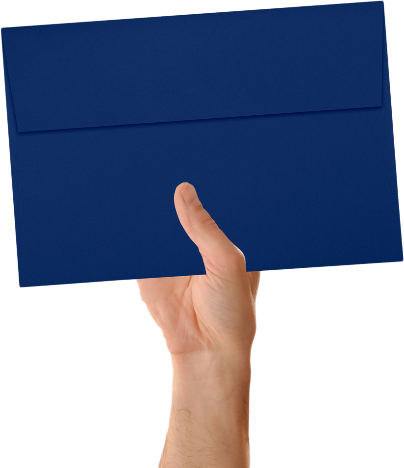 Navy Blue 32lb A10 Invitation Envelopes (6 x 9 1/2) with Peel & Seal