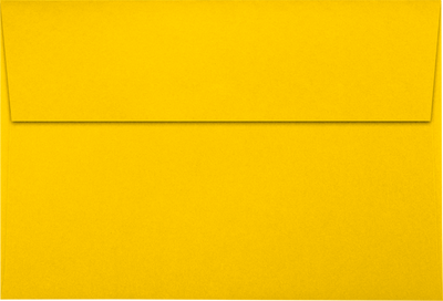 Sunflower Yellow 32lb A10 Invitation Envelopes (6 x 9 1/2) with Peel & Seal