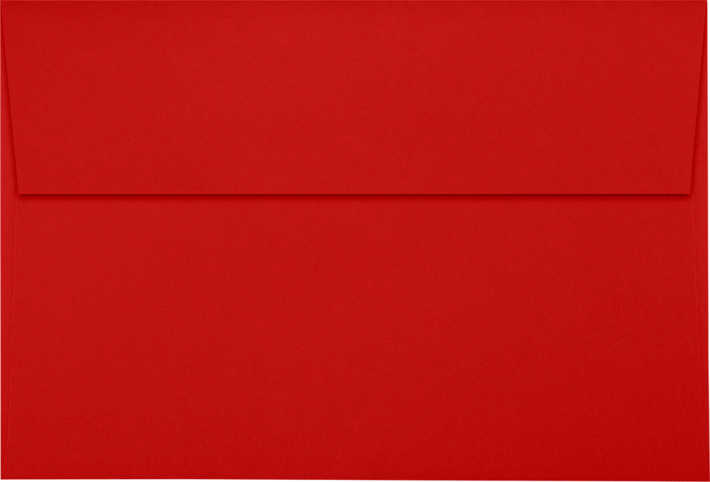 Red 32lb A10 Invitation Envelopes (6 x 9 1/2) with Peel & Seal