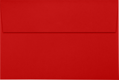 Red 32lb A10 Invitation Envelopes (6 x 9 1/2) with Peel & Seal