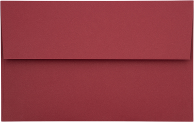 Garnet Dark Red 32lb A10 Invitation Envelopes (6 x 9 1/2) with Peel & Seal