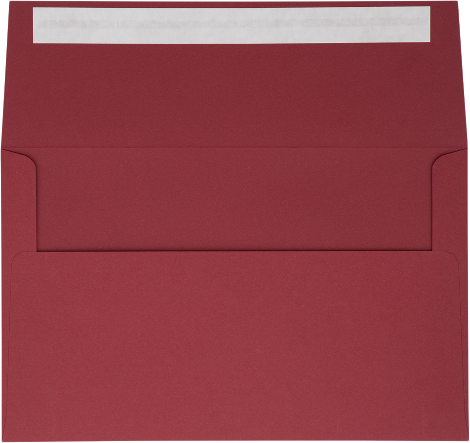 Garnet Dark Red 32lb A10 Invitation Envelopes (6 x 9 1/2) with Peel & Seal