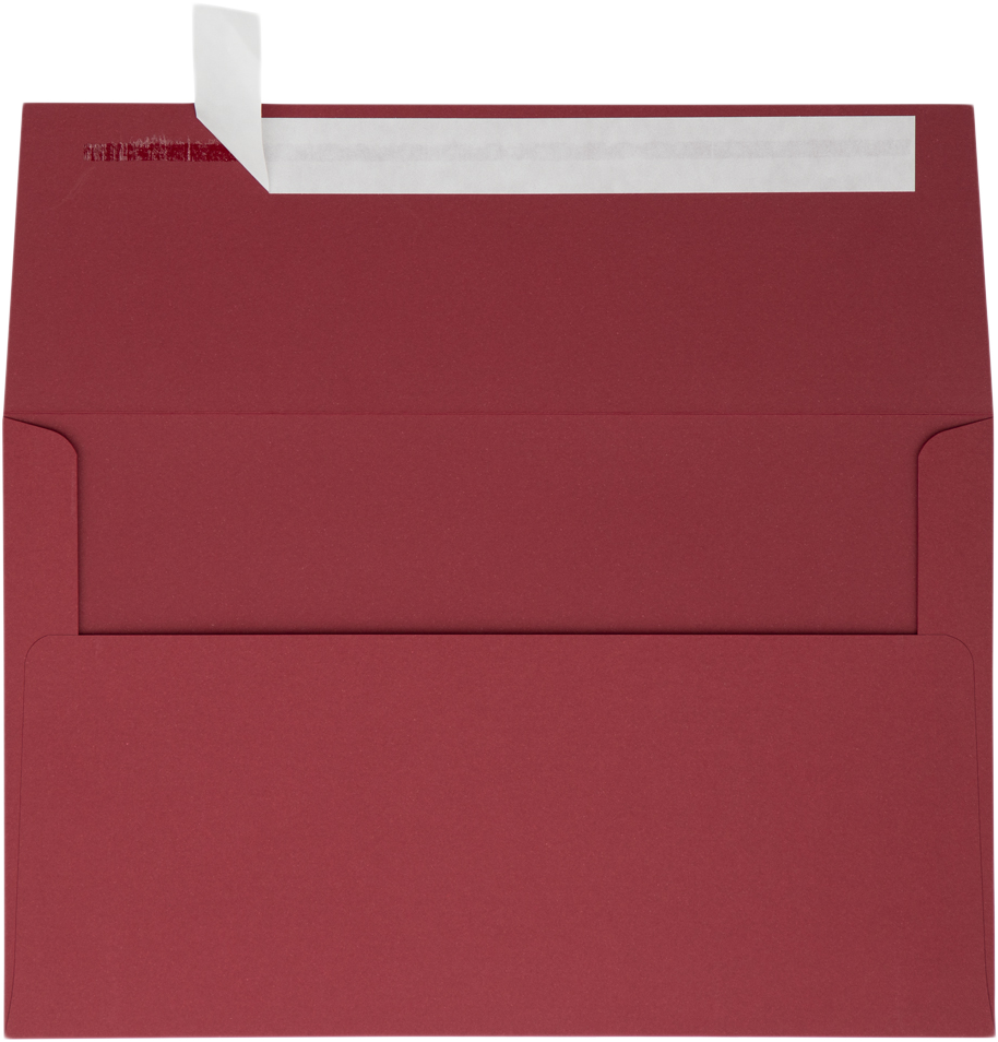 Garnet Dark Red 32lb A10 Invitation Envelopes (6 x 9 1/2) with Peel & Seal