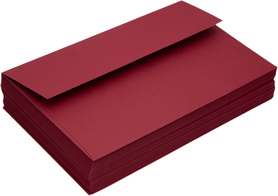 Garnet Dark Red 32lb A10 Invitation Envelopes (6 x 9 1/2) with Peel & Seal