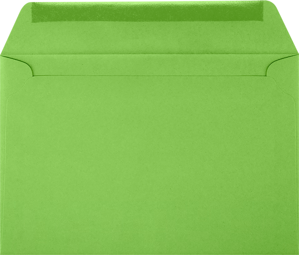 Lime Green 32lb 6 x 9 Booklet Envelopes