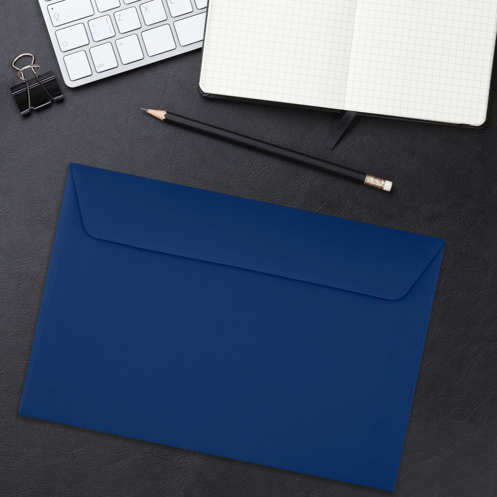 Navy Blue 32lb 6 x 9 Booklet Envelopes