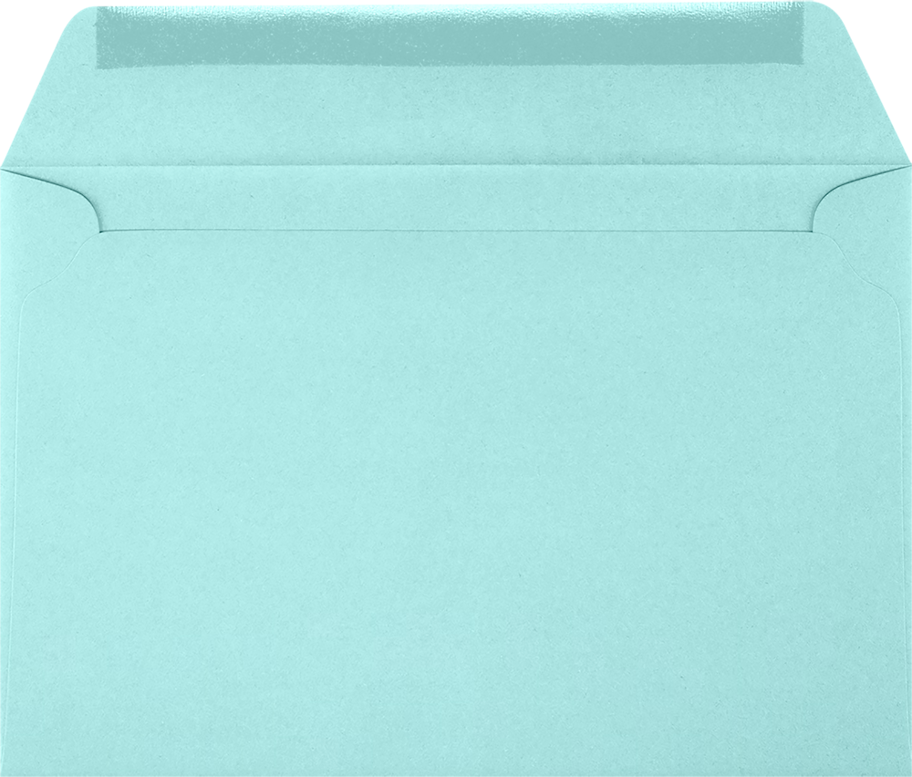 Seafoam Aqua Blue 32lb 6 x 9 Booklet Envelopes