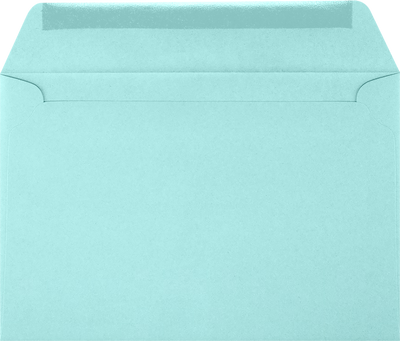 Seafoam Aqua Blue 32lb 6 x 9 Booklet Envelopes