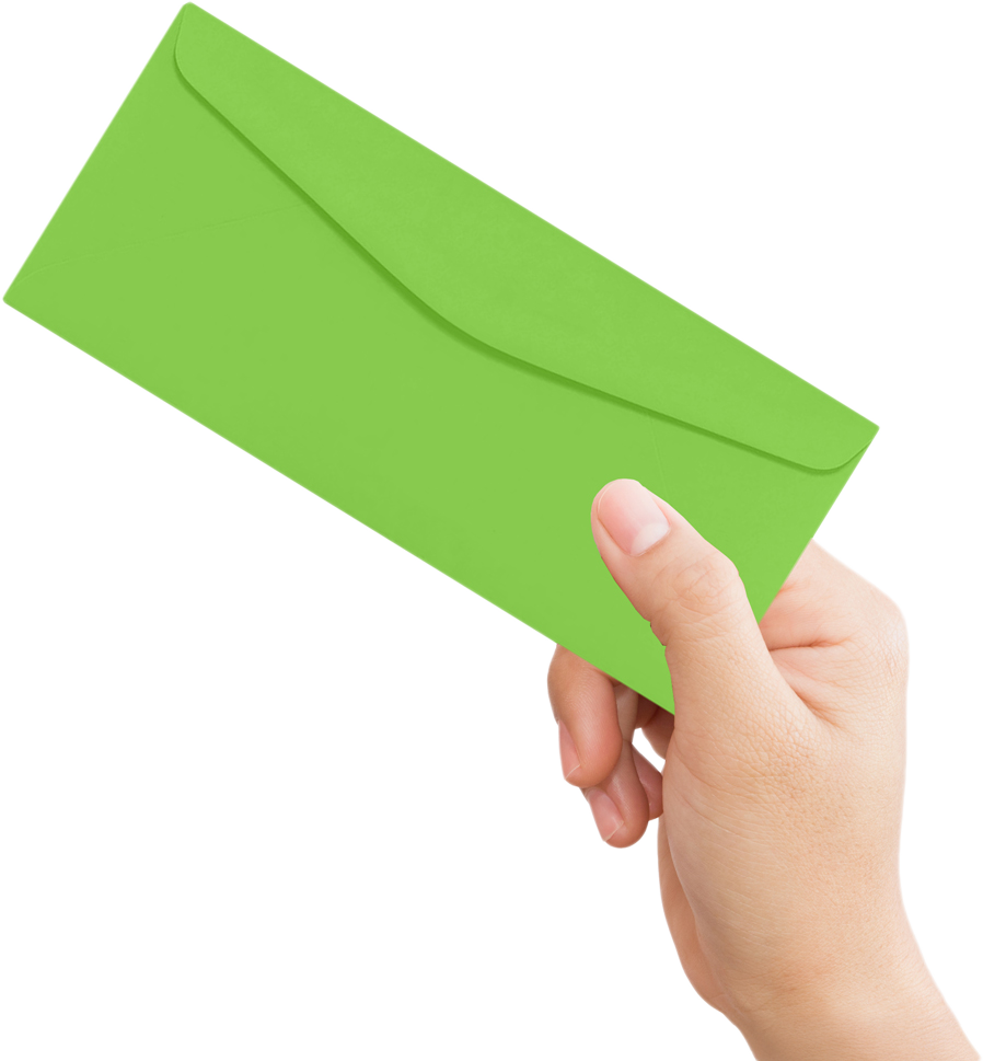 Lime Green 32lb #9 Regular Envelopes (3 7/8 x 8 7/8)