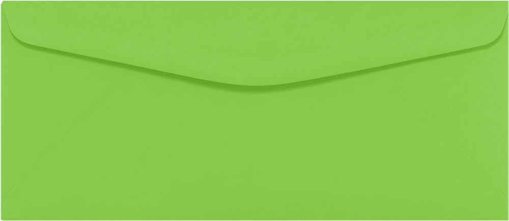 Lime Green 32lb #9 Regular Envelopes (3 7/8 x 8 7/8)