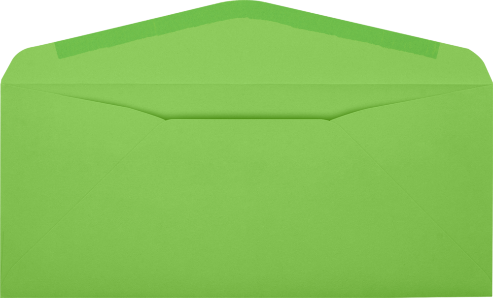 Lime Green 32lb #9 Regular Envelopes (3 7/8 x 8 7/8)
