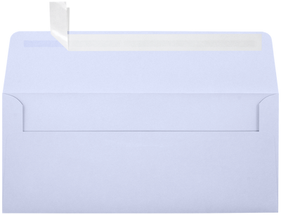 Light Purple Lilac 32lb #10 Square Flap Envelopes (4 1/8 x 9 1/2) with Peel & Seal