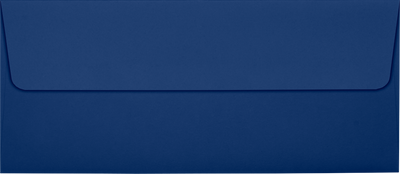 Navy Blue 32lb #10 Square Flap Envelopes (4 1/8 x 9 1/2) with Peel & Seal