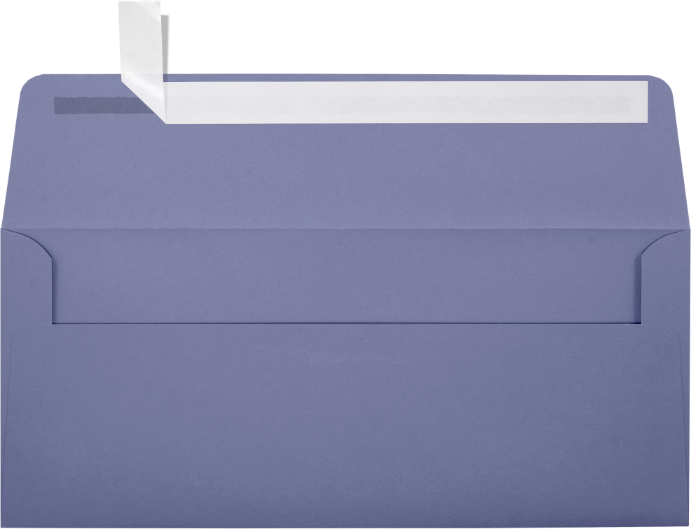 Dark Purple 28lb #10 Square Flap Envelopes (4 1/8 x 9 1/2)