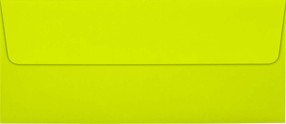 Wasabi Lime Green 32lb #10 Square Flap Envelopes (4 1/8 x 9 1/2) with Peel & Seal