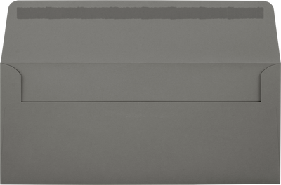 Dark Smoke Gray 32lb #10 Window Envelopes (4 1/8 x 9 1/2)