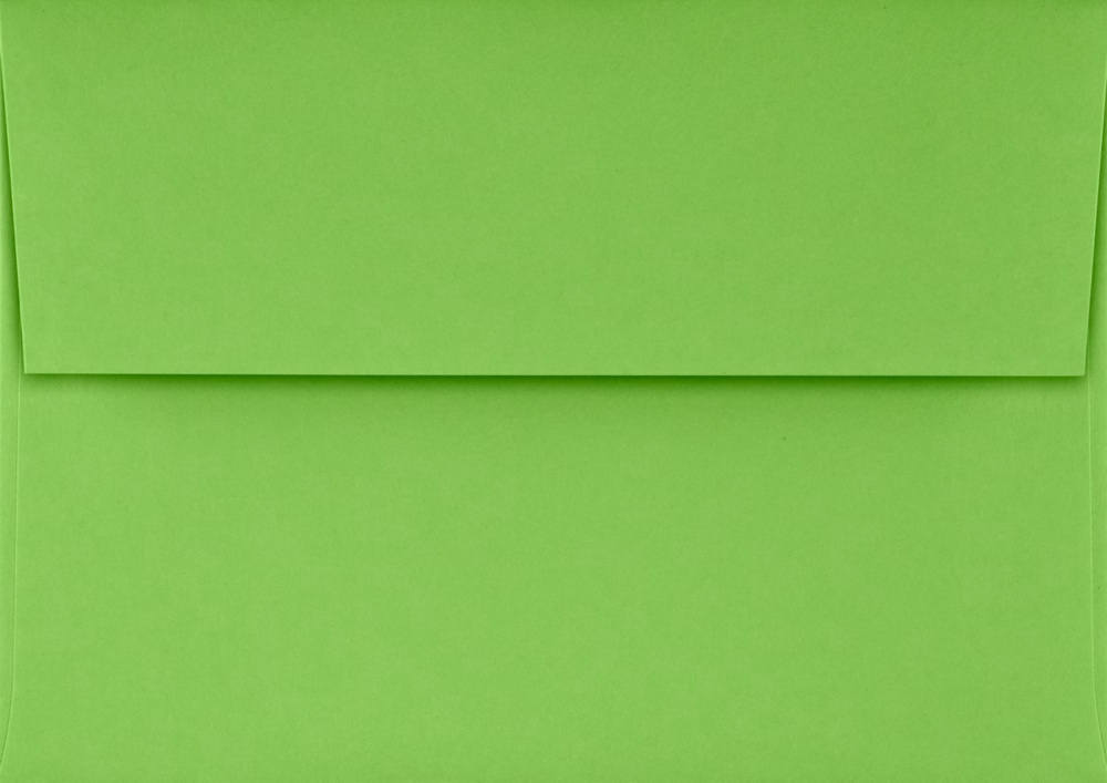 Lime Green 32lb A1 Invitation Envelopes (3 5/8 x 5 1/8) with Peel & Seal