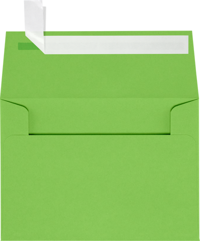 Lime Green 32lb A1 Invitation Envelopes (3 5/8 x 5 1/8) with Peel & Seal