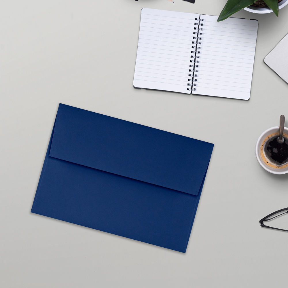 Navy Blue 32lb A1 Invitation Envelopes (3 5/8 x 5 1/8) with Peel & Seal