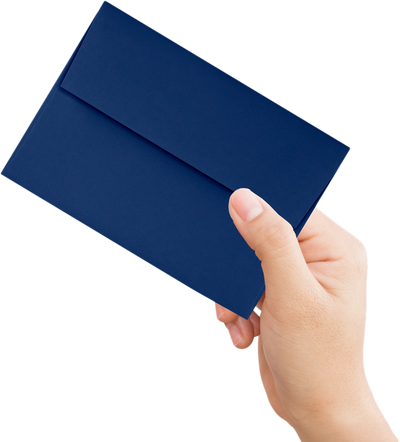 Navy Blue 32lb A1 Invitation Envelopes (3 5/8 x 5 1/8) with Peel & Seal