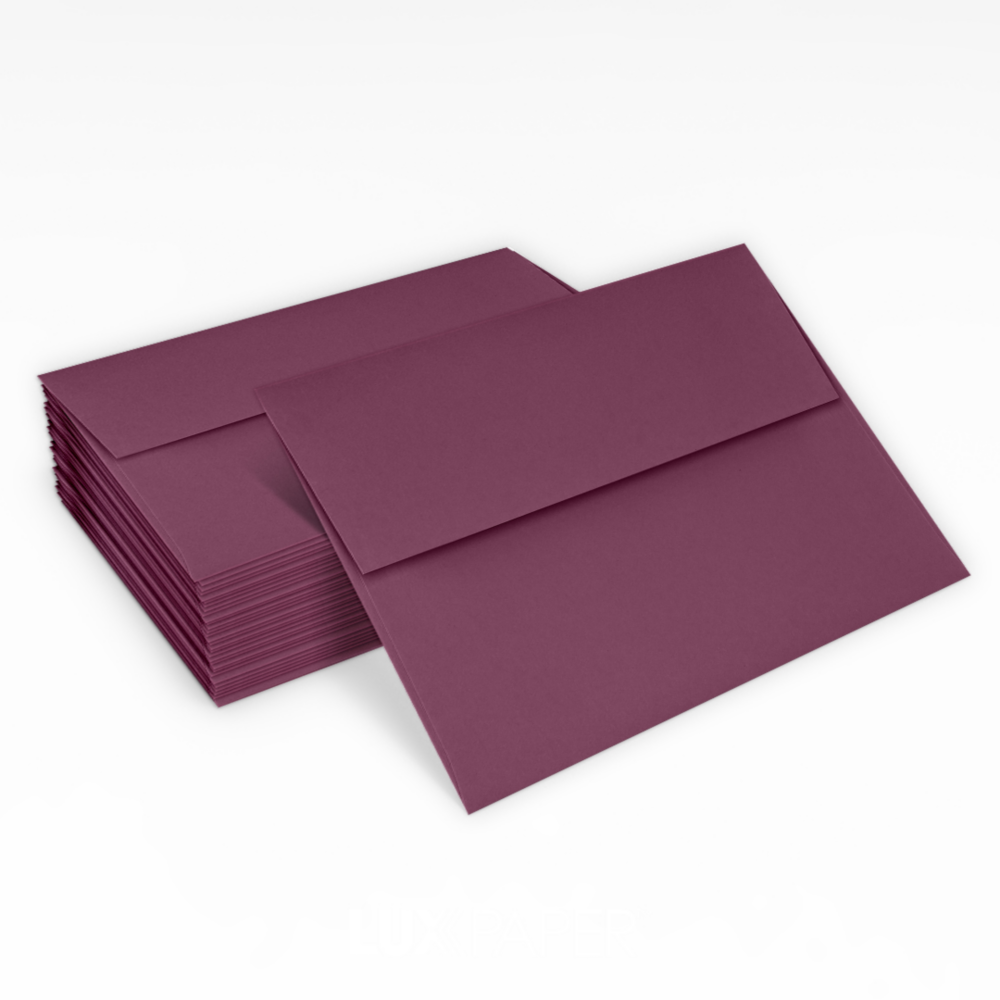 Vintage Plum Purple 32lb A1 Invitation Envelopes (3 5/8 x 5 1/8) with Peel & Seal