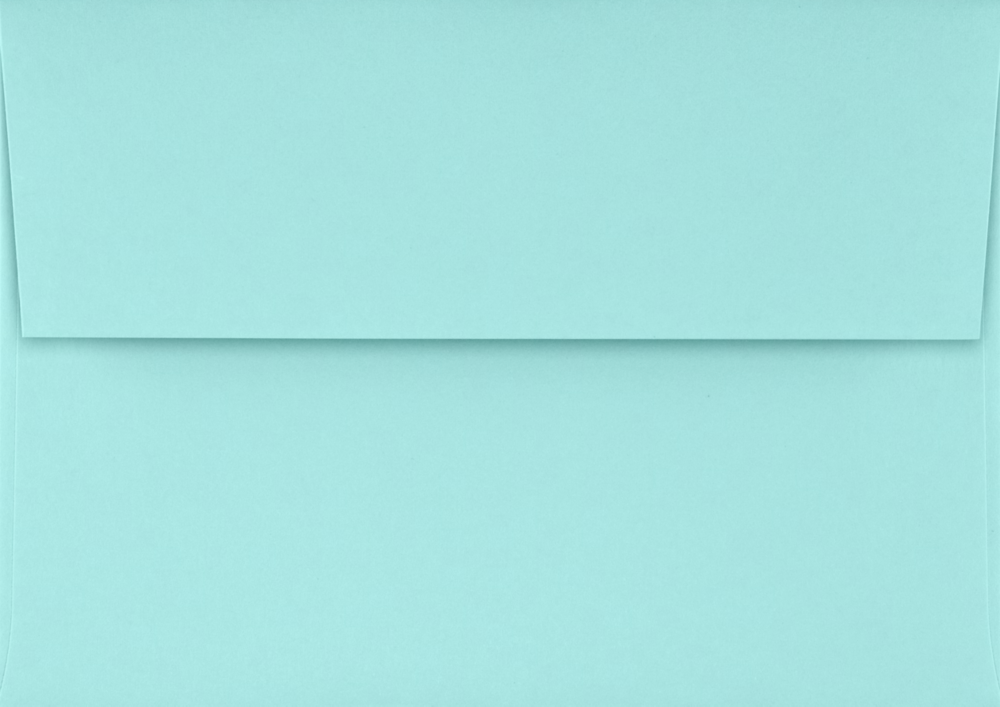 Seafoam Aqua Blue 32lb A1 Invitation Envelopes (3 5/8 x 5 1/8) with Peel & Seal