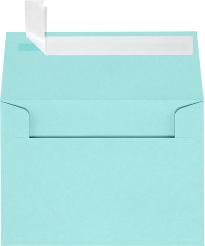 Seafoam Aqua Blue 32lb A1 Invitation Envelopes (3 5/8 x 5 1/8) with Peel & Seal