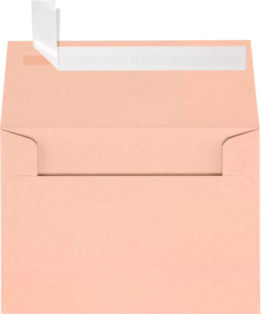 Blush Pink 32lb A1 Invitation Envelopes (3 5/8 x 5 1/8) with Peel & Seal