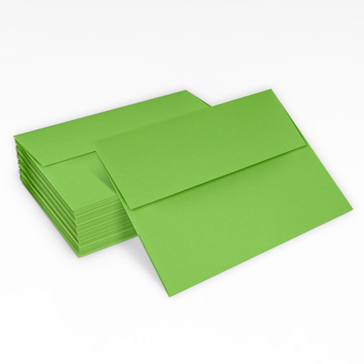 Lime Green 32lb A2 Invitation Envelopes (4 3/8 x 5 3/4) with Peel & Seal