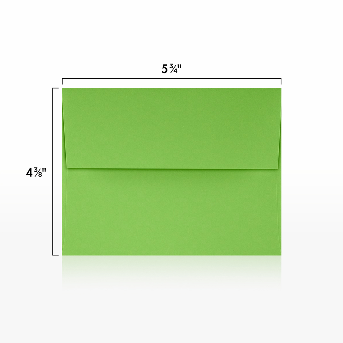 Lime Green 32lb A2 Invitation Envelopes (4 3/8 x 5 3/4) with Peel & Seal
