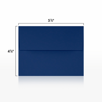 Navy Blue 32lb A2 Invitation Envelopes (4 3/8 x 5 3/4) with Peel & Seal