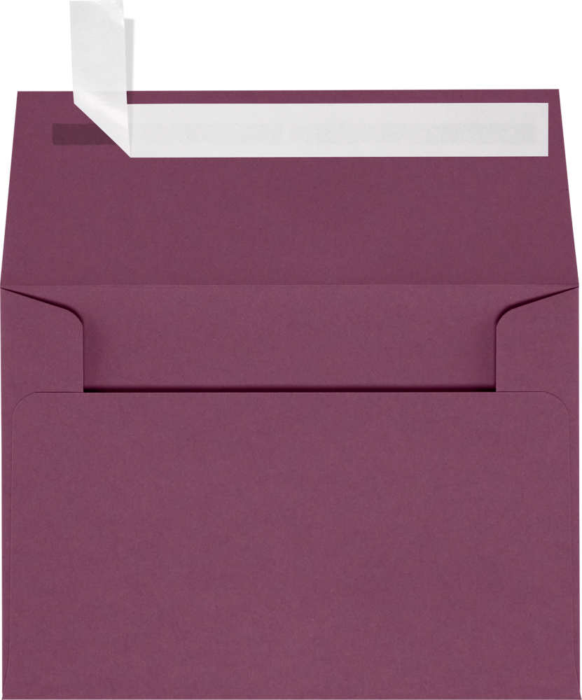 Vintage Plum Purple 32lb A2 Invitation Envelopes (4 3/8 x 5 3/4) with Peel & Seal