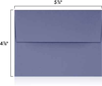 Wisteria Purple 32lb A2 Invitation Envelopes (4 3/8 x 5 3/4) with Peel & Seal