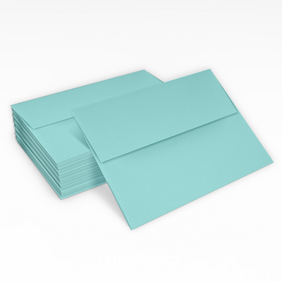 Seafoam Aqua Blue 32lb A2 Invitation Envelopes (4 3/8 x 5 3/4) with Peel & Seal