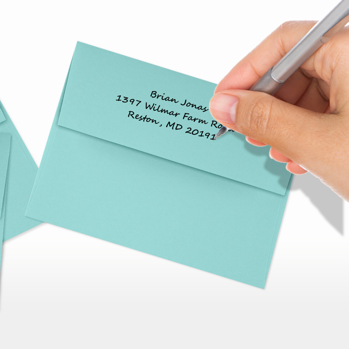 Seafoam Aqua Blue 32lb A2 Invitation Envelopes (4 3/8 x 5 3/4) with Peel & Seal