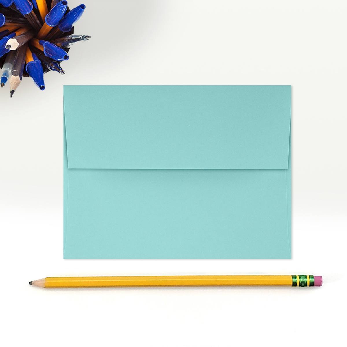 Seafoam Aqua Blue 32lb A2 Invitation Envelopes (4 3/8 x 5 3/4) with Peel & Seal