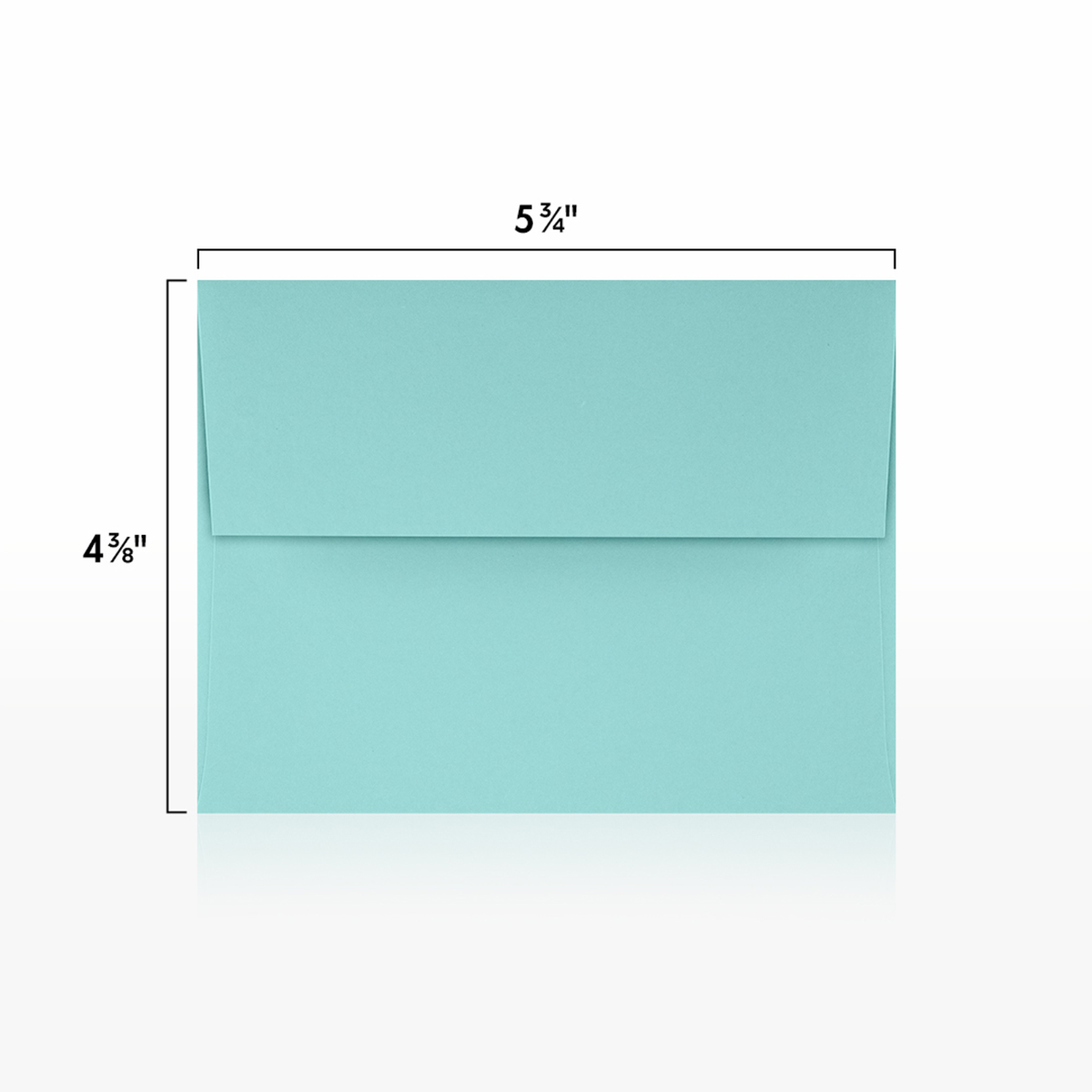 Seafoam Aqua Blue 32lb A2 Invitation Envelopes (4 3/8 x 5 3/4) with Peel & Seal