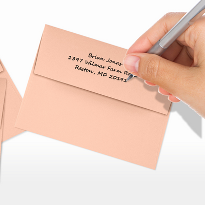 Blush Pink 32lb A2 Invitation Envelopes (4 3/8 x 5 3/4) with Peel & Seal
