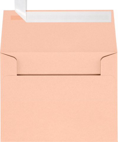 Blush Pink 32lb A2 Invitation Envelopes (4 3/8 x 5 3/4) with Peel & Seal