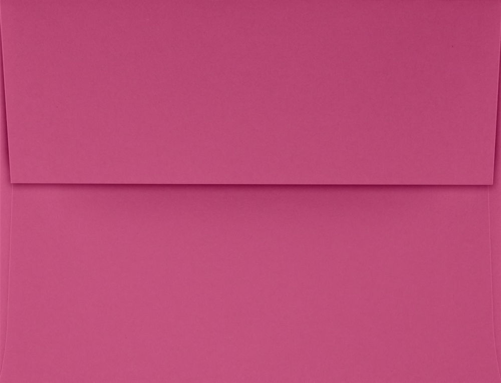 Fuchsia Pink Magenta 32lb A4 Invitation Envelopes (4 1/4 x 6 1/4) with Peel & Seal