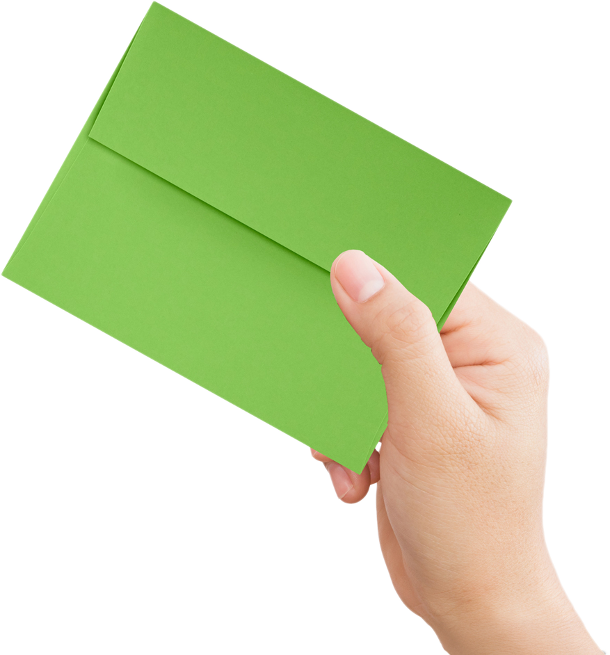 Lime Green 32lb A4 Invitation Envelopes (4 1/4 x 6 1/4) with Peel & Seal