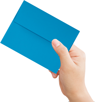 Pool Blue 32lb A4 Invitation Envelopes (4 1/4 x 6 1/4) with Peel & Seal