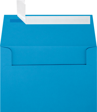 Pool Blue 32lb A4 Invitation Envelopes (4 1/4 x 6 1/4) with Peel & Seal