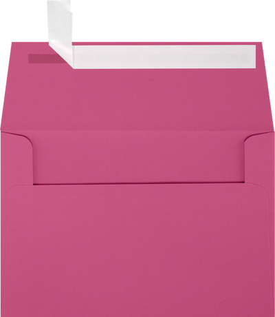 Fuchsia Pink Magenta 32lb A4 Invitation Envelopes (4 1/4 x 6 1/4) with Peel & Seal