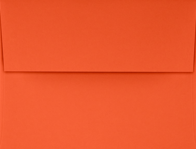 Mandarin Orange 32lb A4 Invitation Envelopes (4 1/4 x 6 1/4) with Peel & Seal
