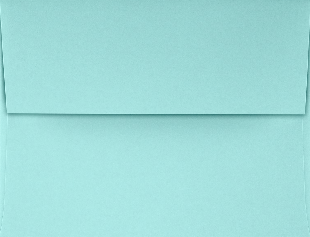Seafoam Aqua Blue 32lb A4 Invitation Envelopes (4 1/4 x 6 1/4) with Peel & Seal