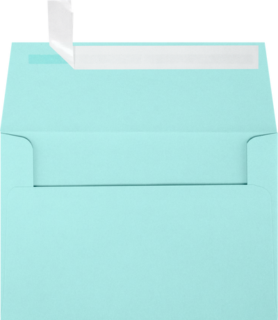Seafoam Aqua Blue 32lb A4 Invitation Envelopes (4 1/4 x 6 1/4) with Peel & Seal