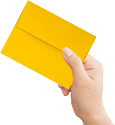 Sunflower Yellow 32lb A4 Invitation Envelopes (4 1/4 x 6 1/4) with Peel & Seal