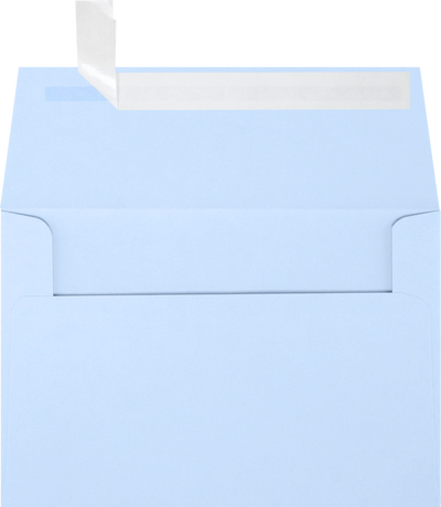 Baby Blue 32lb A4 Invitation Envelopes (4 1/4 x 6 1/4) with Peel & Seal